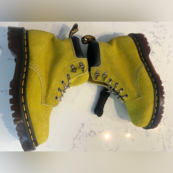 Dr.Martens  Men’s SZ.12 Ben Suede In Moss Green Boots Lace Up New - Picture 6 of 15